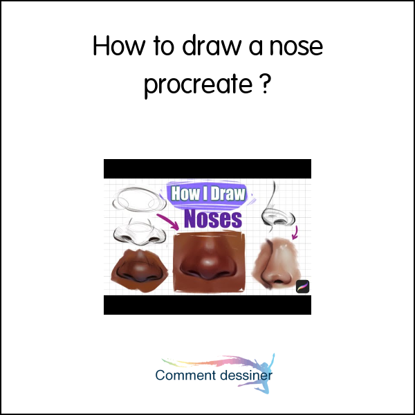 How to draw a nose procreate